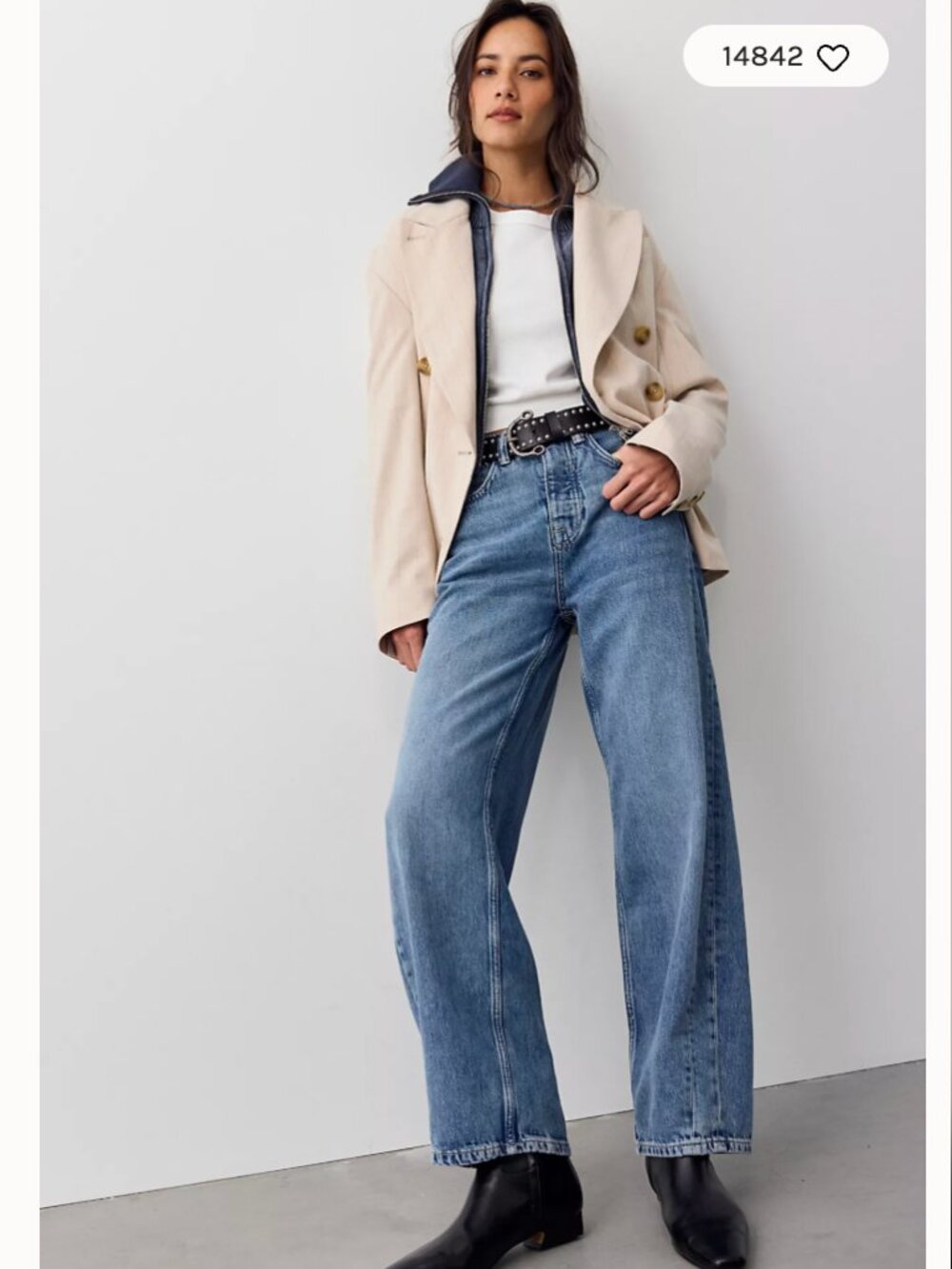 Free People We The Free Truro Baggy Puddle Jeans – Size 27